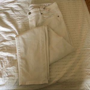 NWT LOFT White Curvy Skinny Jeans
